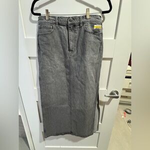 Madewell Denim Gray Pencil Skirt Size 27